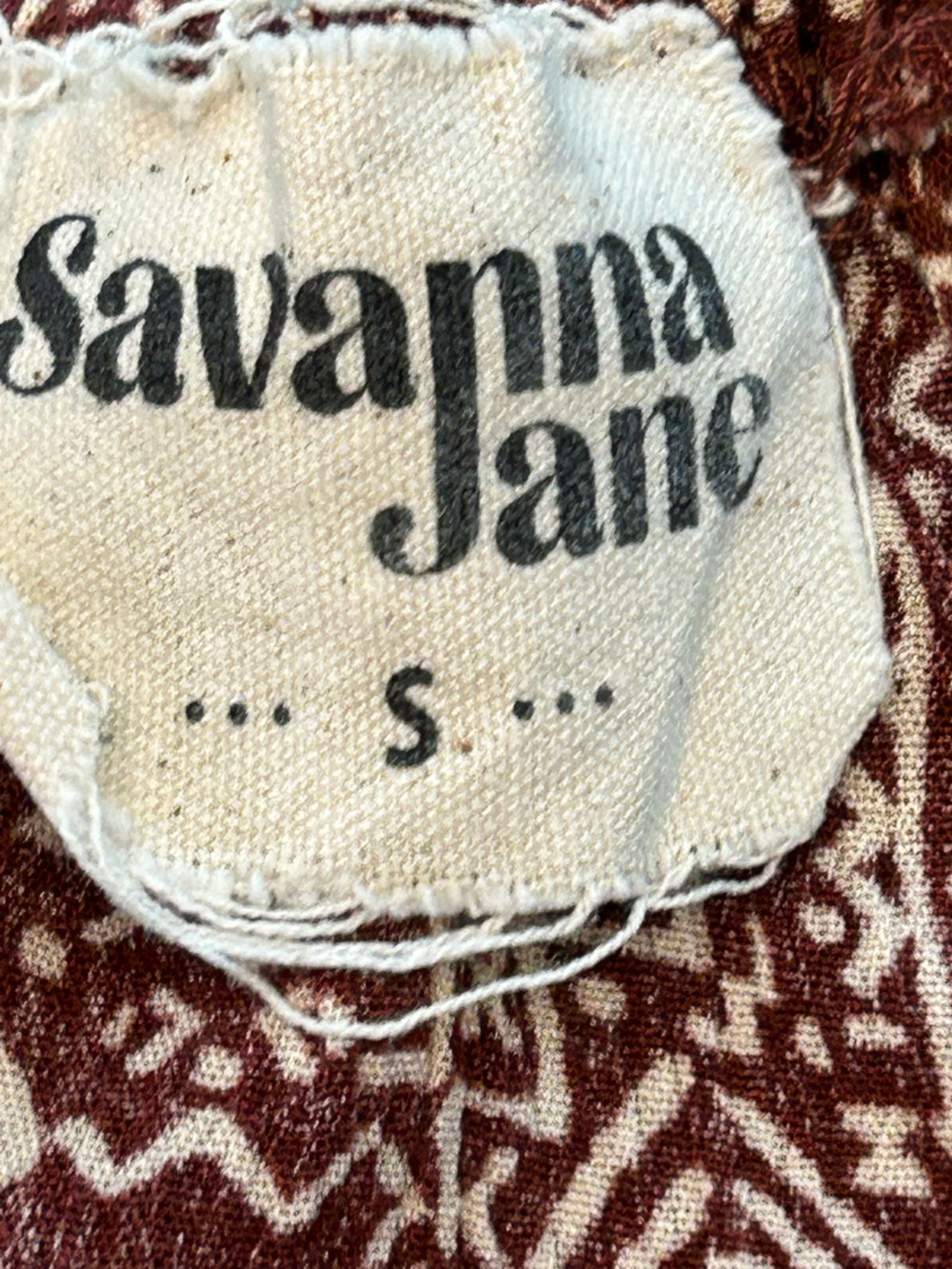 Savanna Jane Embroidered floral boho Tank Top S Floral Aztec Sleeveless Festival - Picture 6 of 7
